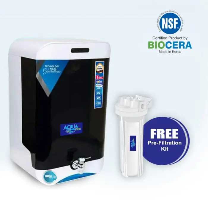 Aqua One Magna Plus Purification Technology: RO + UV + Alkaline Filter