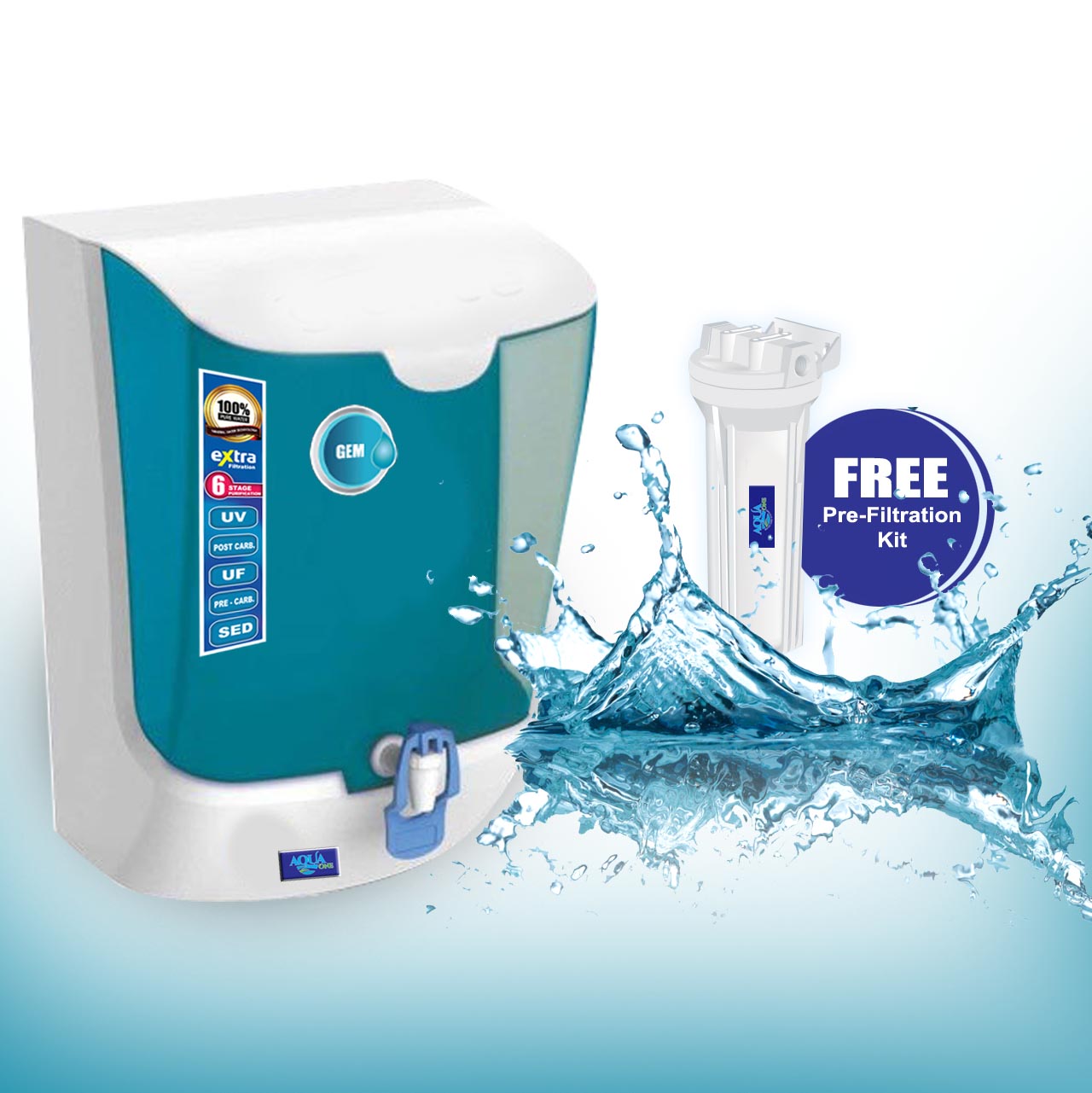 Aqua One GEM Purification Technology: UV+UF